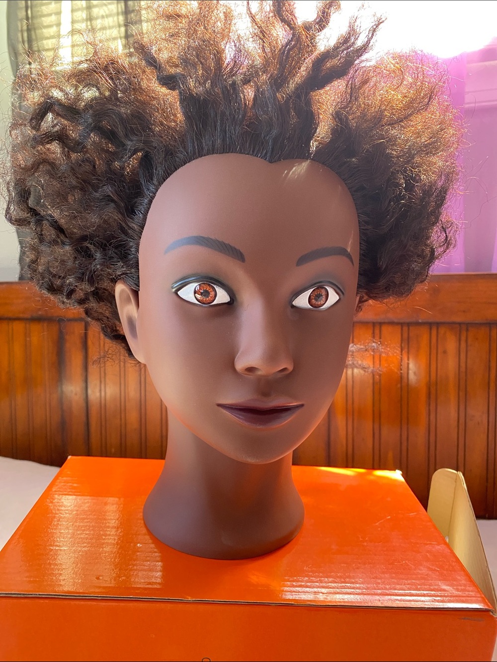 Styling Mannequin Head - Dark Brown Hair Practice Bust